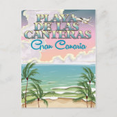 Playa de Las Canteras Gran Canteras Postkarte (Vorderseite)