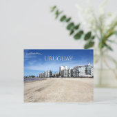 Playa de Pocitos, Montevideo, Uruguay Postkarte (Stehend Vorderseite)