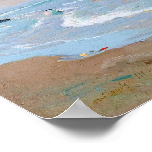 Playa de Valencia | Joaquín Sorolla Poster (Ecke)