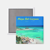 Playa Del Carmen Kühlschrankmagnet (Vorderseite/Rückseite)