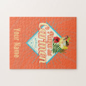 Playa del Carmen Mexico Retro Cocktail Vintag Puzzle (Horizontal)
