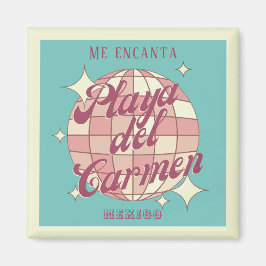 Playa del Carmen Mexico Retro Souvenirdekoration Magnet