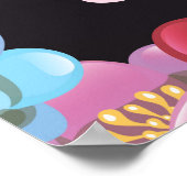 Playa del Carmen Mexikanisches Reiseplakat Poster (Ecke)