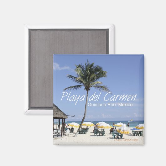 Playa del Carmen Mexiko Beach Kühlschrankmagnet (Vorderseite/Rückseite)