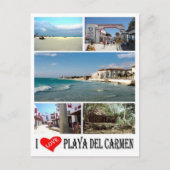 Playa Del Carmen - Mexiko - I Liebe - Postkarte (Vorderseite)
