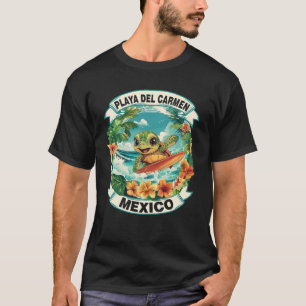 Playa del Carmen Mexiko Niedliches Meeresschildkrö T-Shirt