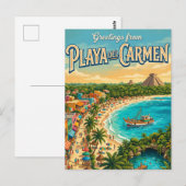 Playa del Carmen Mexiko Postkarte (Vorne/Hinten)