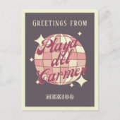 Playa del Carmen Mexiko Retro Vintage purpPostkart Postkarte (Vorderseite)