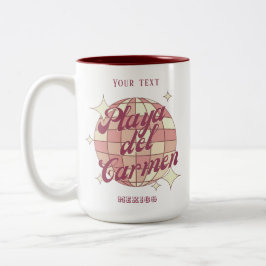 Playa del Carmen Mexiko Stadt Souvenir Café Zweifarbige Tasse