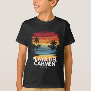 Playa Del Carmen Mexiko Surfboard Surfen Vintage T-Shirt