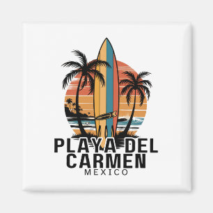 Playa Del Carmen Mexiko Surfen Surfer _1 Magnet