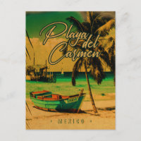 Playa del Carmen Mexiko Vintage Reisen Palm Beach