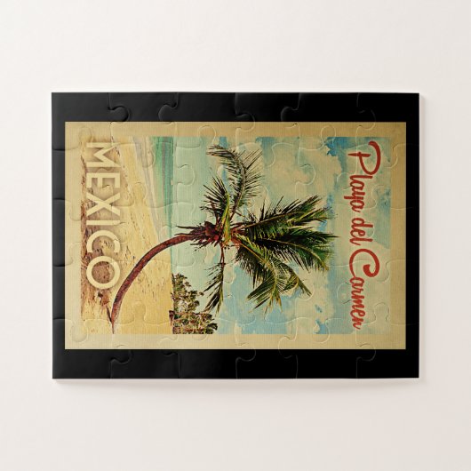 Playa del Carmen Palm Tree Wandern Puzzle (Horizontal)