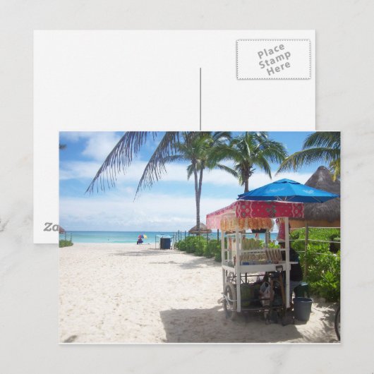 Playa Del Carmen Postkarte (Vorne/Hinten)