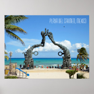 Playa del Carmen Riviera Maya Mexiko Reise Poster