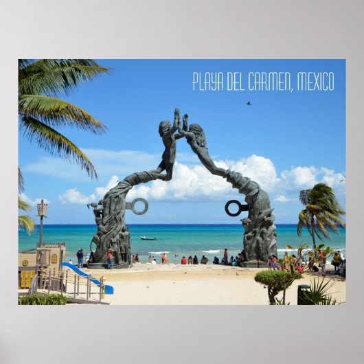 Playa del Carmen Riviera Maya Mexiko Reisen Poster (Vorne)