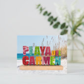 Playa del Carmen Signa Postkarte (Stehend Vorderseite)
