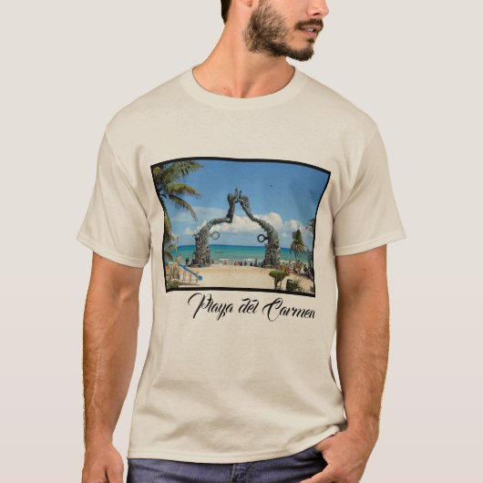 Playa del Carmen Statue Riviera Maya Cancun T-Shirt (Vorderseite)