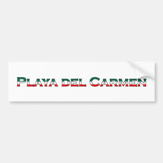 Playa del Carmen (Textlogo) Autoaufkleber (Vorne)