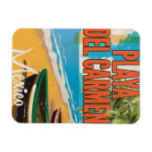 Playa del Carmen Vintage Reiseposter drucken Magnet (Horizontal)