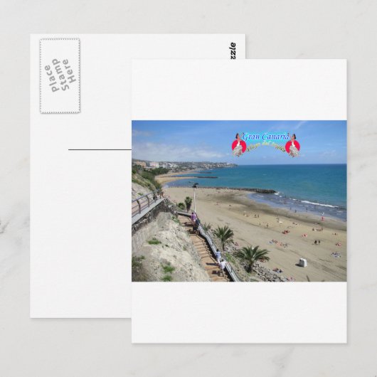 Playa del Ingles Postkarte (Vorne/Hinten)