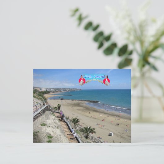Playa Del Ingles Postkarte (Stehend Vorderseite)