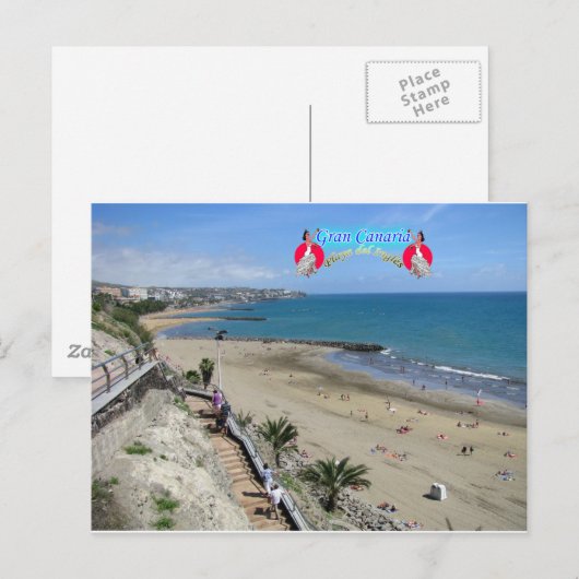 Playa Del Ingles Postkarte (Vorne/Hinten)