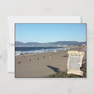 PLAYA DEL REY Ein einzigartiges Gebiet neben dem P Postkarte