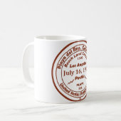 Playa del Rey ist Geboren - 16. Juli 1904 Kaffeetasse (Vorderseite Links)