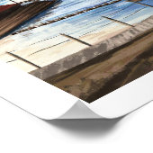 Playa del Rey Lagoon. Wasserfarbe von Jenn Street Poster (Ecke)