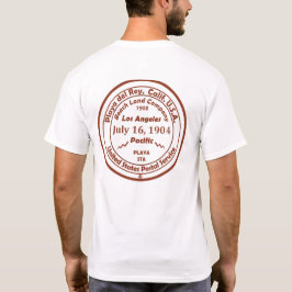 Playa del Rey Postamt Briefmarke zur manuellen Sto T-Shirt