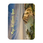 Playa del Silencio Spanien stilisiert Magnet (Vertikal)