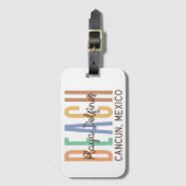 Playa Delfine Cancun Mexico (Sands) Gepäckanhänger (Vorderseite Vertikal)