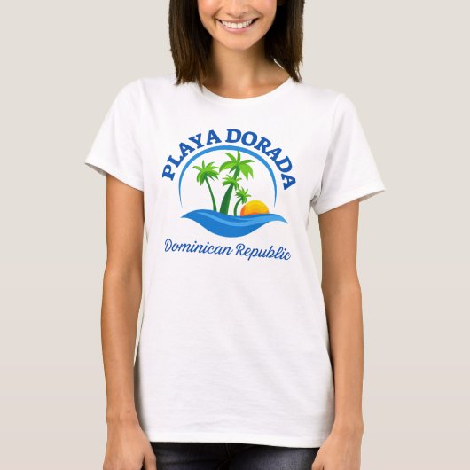 Playa Dorada Dominikanische Republik T-Shirt (Vorderseite)