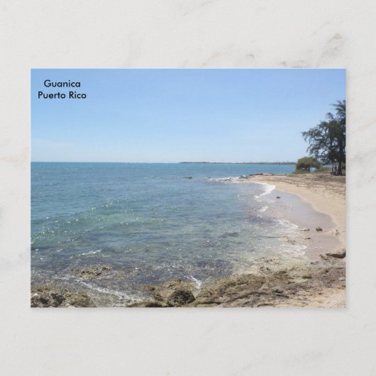 Playa en Mar Caribe Guanica Postkarte (Vorderseite)