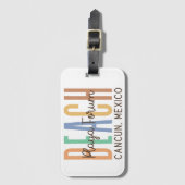 Playa Forum Cancun Mexiko (Sande) Gepäckanhänger (Vorderseite Vertikal)