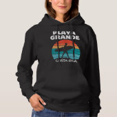 PLAYA GRANDE COSTA RICA Surf Retro Sunset Surfing Hoodie (Vorderseite)