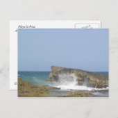 Playa la Poza Arecibo Postkarte (Vorne/Hinten)