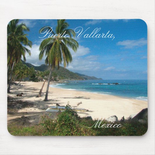 Playa Los Caballos Blau Mousepad (Vorne)