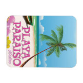 Playa Paraiso Mexico Beach Poster Magnet (Horizontal)