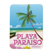 Playa Paraiso Mexico Beach Poster Magnet (Vertikal)