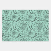 Playa Pastel Whimsical Moderne Nordic Line Kunst Geschenkpapier Set (Vorderseite)