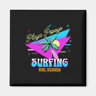 Playa Popoyo Rivas Nicaragua Karte Artesanía Craft Magnet