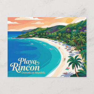 Playa Rincón Dominikanische Republik Postkarte