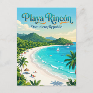 Playa Rincón Dominikanische Republik Postkarte