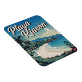 Playa Rincón Dominikanische Republik Vintag Magnet (Rechte Seite)