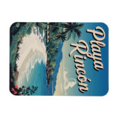 Playa Rincón Dominikanische Republik Vintag Magnet (Horizontal)