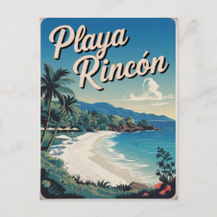 Playa Rincón Dominikanische Republik Vintag Postkarte