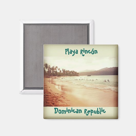 Playa Rincón - Samaná, DR. Magnet (Vorderseite/Rückseite)