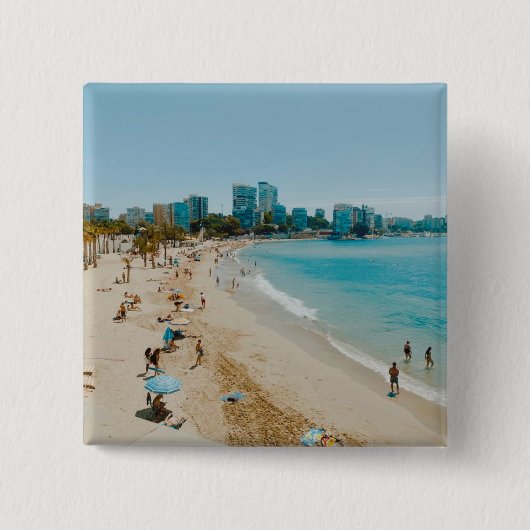 Playa San Juan - Alicante - Spanien Button (Vorderseite)